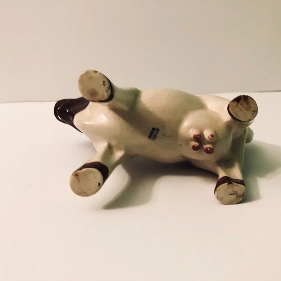 Vintage  Ceramic Cow Creamer Figurine 7 Inch Long Japan - Picture 7 of 13